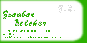 zsombor melcher business card